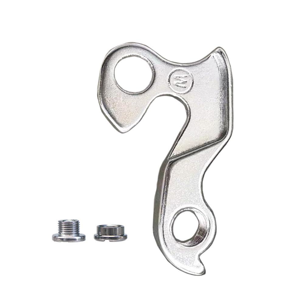 TerchPilet Derailleur Hanger 60 / GH-117 – CNC Aluminum Alloy Rear Mech Hanger with Bolts, Compatible with BH, Bianchi, Jamis, Kona, Trek Bikes (Silver)