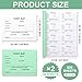 Engrowtic 800 Pcs Tardy Slip Book with Carbonless Duplicates 3.5 x 4.3 Inch Tardy Slips Per Book Form Register Copy Notebook for Student Late Arrivals Easy Removal Fold and Tear(Green and White)