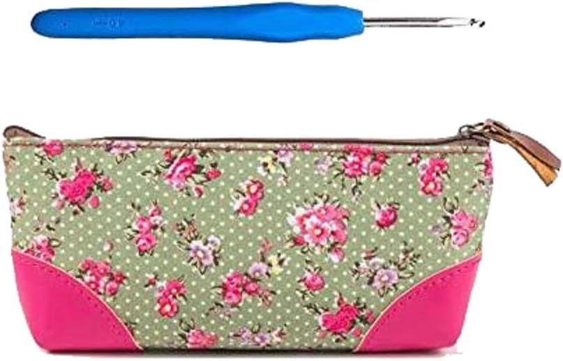 Best 14 Crochet Hooks Set in Case,Ergonomic Grip,Aluminum Crochet Hooks,with Large Size 6.5mm/7mm/8mm/9mm/10mm Crochet Hook for Chunky Bulky Yarn,Large-Eye Tapestry Yarn Needles