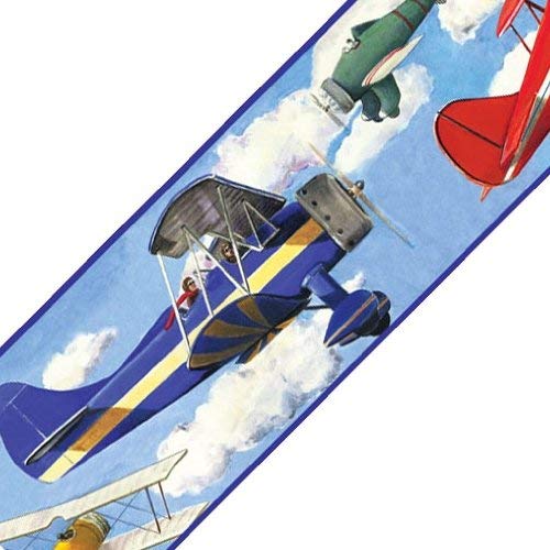 Roommates Rmk1196Bcs Vintage Planes Peel And Stick Wallpaper Border #TOP2