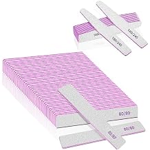 80Grit Nail Files 25Pcs for Acylic Nails with 12pcs Nail Files 180/240 Grit for Gel Nails, Natural Nails