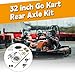 ANTUKO 32 in/815mm Go Kart Rear Axle Assembly Kit with Shaft & Hub & Chain & Brake Master Cylinder Replacement for Go Kart ATV
