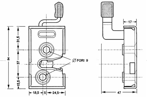 Ama Serratura per cabina trattore universale