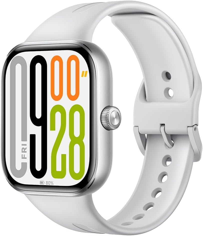 Xiaomi Smartwatch, Redmi Watch 5, 2.07 Inch OLED 24 Days of Continuous Operation, Bluetooth Calling, Built-in GPS, 24 Hour Health Monitoring, Bezelless Display Design, Silver Gray