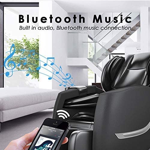 Smagreho 2022 New Full Body Electric Zero Gravity Shiatsu Massage Chair With Bluetooth Heating And Foot Roller For Home And Office (Black) #TOP5