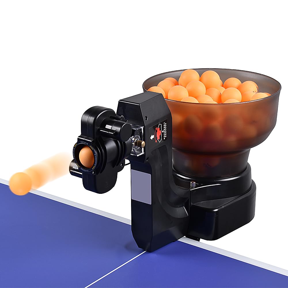 WAYMARK Table Tennis Robot Ping Pong Ball Machine Trainer HP-07 Ping Pong Robot Table Tennis Automatic Ball Machine for Practice Come with 50 Balls