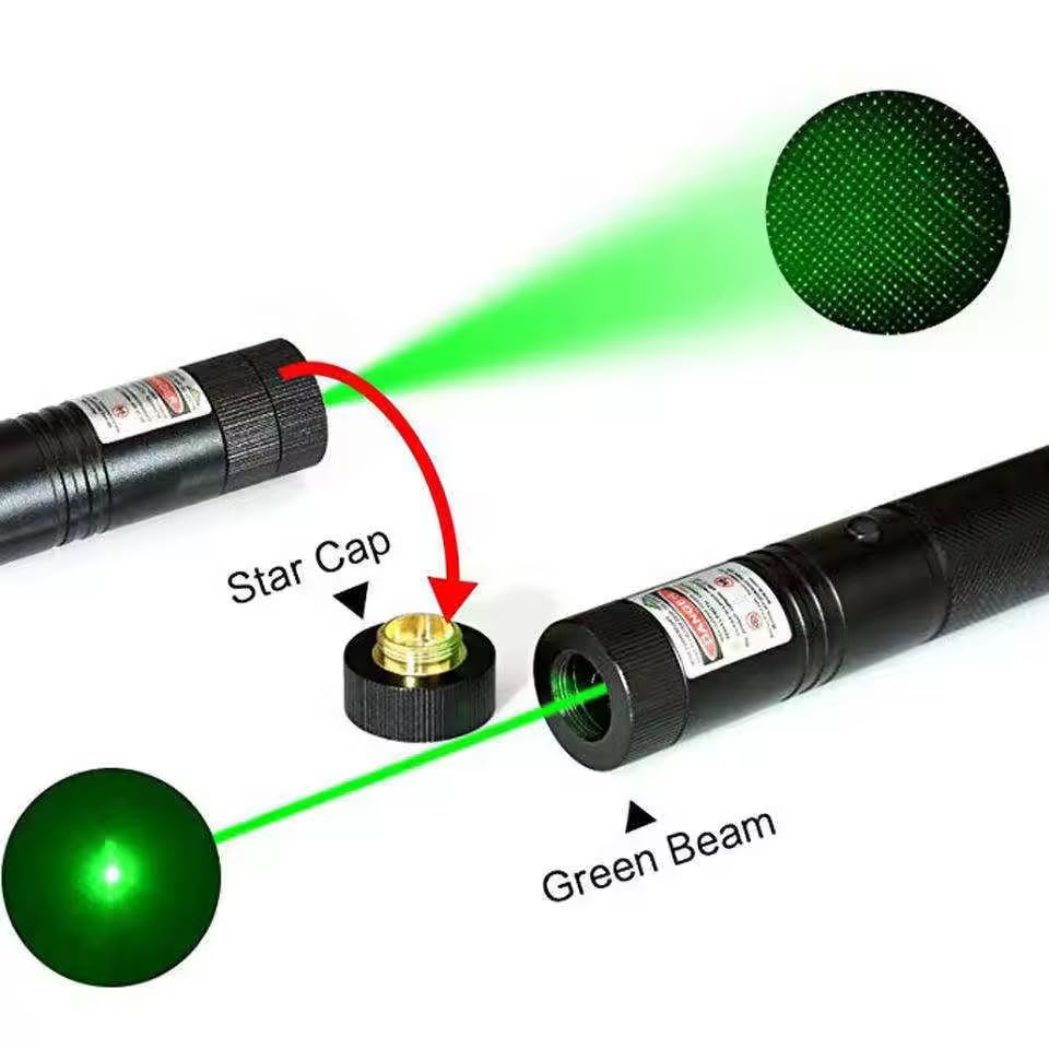 Image of Pravyon Laser Light - 5000MW Green Light Flashlight, Laser Pointer Light (532 nm, Green,650 nm,Laser Beam)