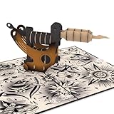 papercrush® Carte pop-up Machine à tatouer - Carte 3D comme bon de...