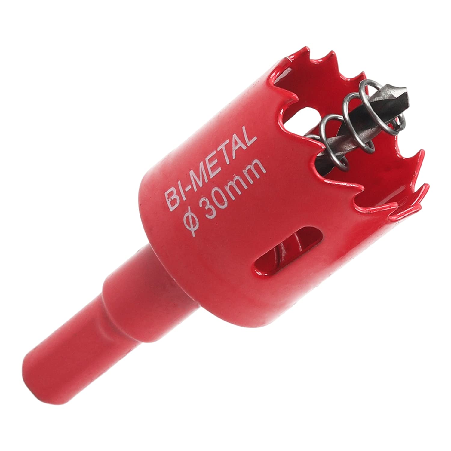 Utoolmart 30mm Bi-Metal Hole Saw M42 High Speed Steel Holesaw Blade 25mm Cutting Depth Opener Cutter Drill Bit with Triangular Handle for Wood Sheet Metal Plastic Fiberboard — image 1
