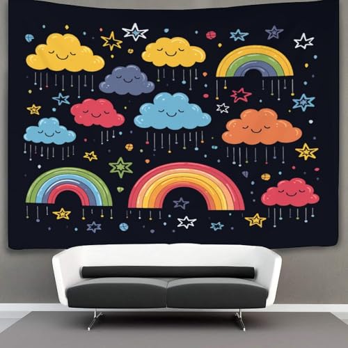 Couverture murale arc-en-ciel impression 3D de qualité supérieure