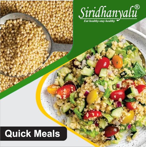 Image of SIRIDHANYALU Unpolished and Organic Foxtail Millets 920gm pack, Gross wt 1000gm) Organically Grown from Karnataka New Tech Rock-Hard Vacuumed Pack