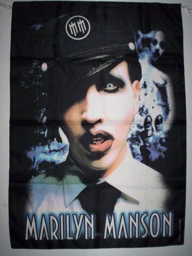 MARILYN MANSON 5x3 Feet Cloth Textile Fabric Poster