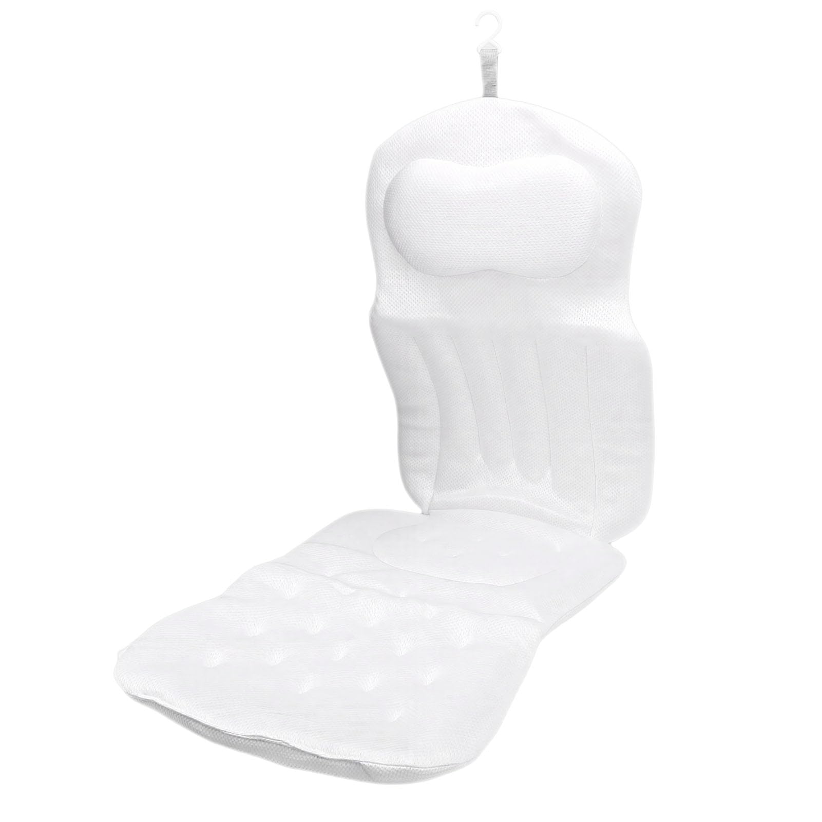 Greensen Cuscino per Vasca da Bagno, Cuscino da Bagno per Tutto il Corpo in Poliestere, Supporto per il Collo, Traspirante e Antiscivolo per il Relax e l'ammollo Nella Spa