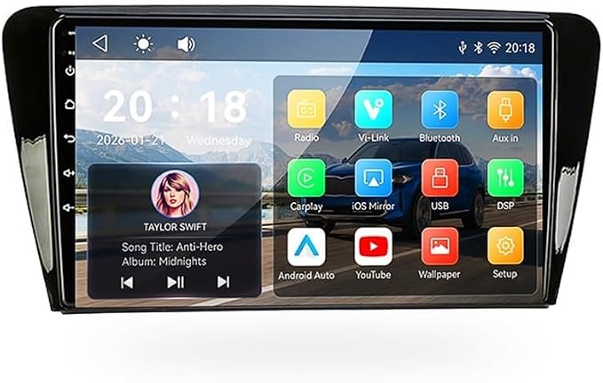 Nawigacja GPS Radio dla Octavia Mk3 2013-2019, Ekran Dotykowy 9\