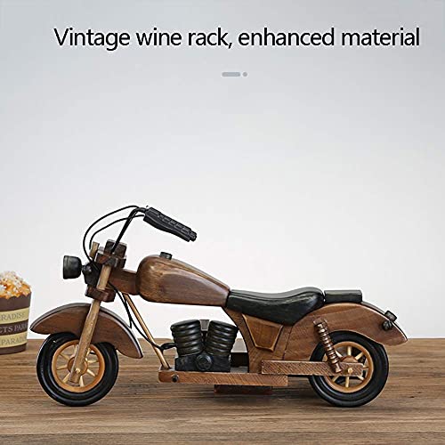 Estante para botellas de vino de madera maciza miniatura 3