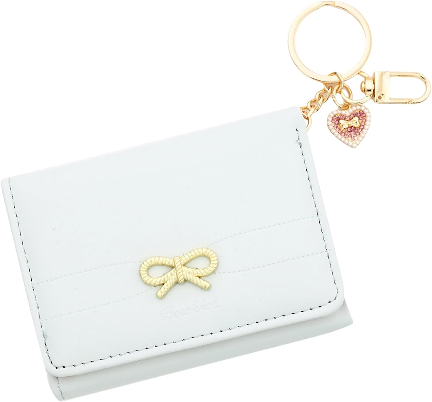 Small Wallets Woman Cute Coquette Bow RFID Slim Trifold Wallet Card Holder Mini Purse