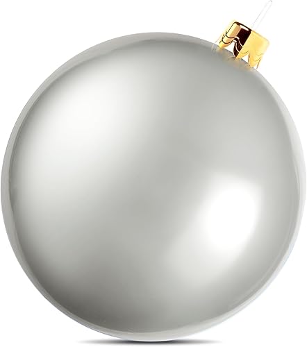Bolas inflables de PVC para decoración de Navidad al aire libre, adornos de Navidad de gran tamaño, bola inflable gigante de 30 pulgadas para