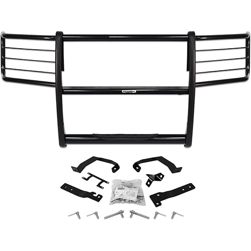 Go Rhino 3000 Series Center Grill & Brush Guard | Mild Steel, Black | 3320MB | Fits 2003-2007 Ford E-250, E-350 Econoline Van