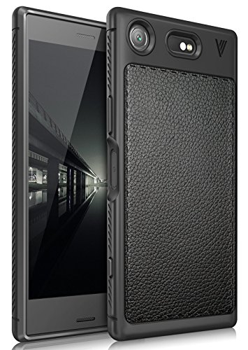 Sony Xperia XZ1 Compact case, KuGi Sony Xperia XZ1 Compact case, [Scratch Resistant] Premium Flexible Soft Anti Slip TPU Case for Sony Xperia XZ1 Compact Smartphone (Black)