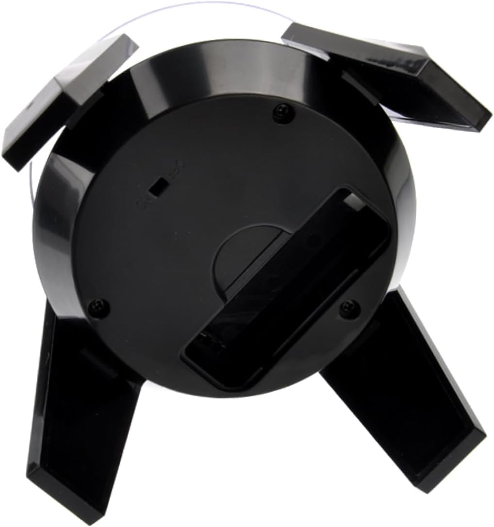 Solar Premium Aa Battery Powered Rotating Display Stand for Phones Jewelry and Watches Black Turntable for Retail and Exhibitions