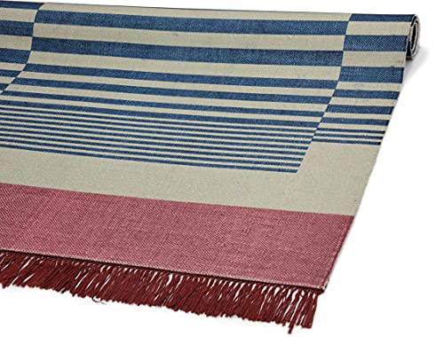 Image of Printed Rug Soft Floor Carpets with Anti Slip Backing for Living Room | Bedroom | Kids Room (Grey Blue, 5x7 Feet)