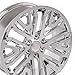 OE Wheels CV37 22 Inch Rims Fit Sierra 1500 Style 6x139.7 22x9 Chrome - Hollander 5906 (Set of 4)