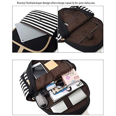 Backpack Set Teen Girls Schoolbag Primary School Bookbag Kids Students Knapsack Daypack with Lunch Box Pencil Case
