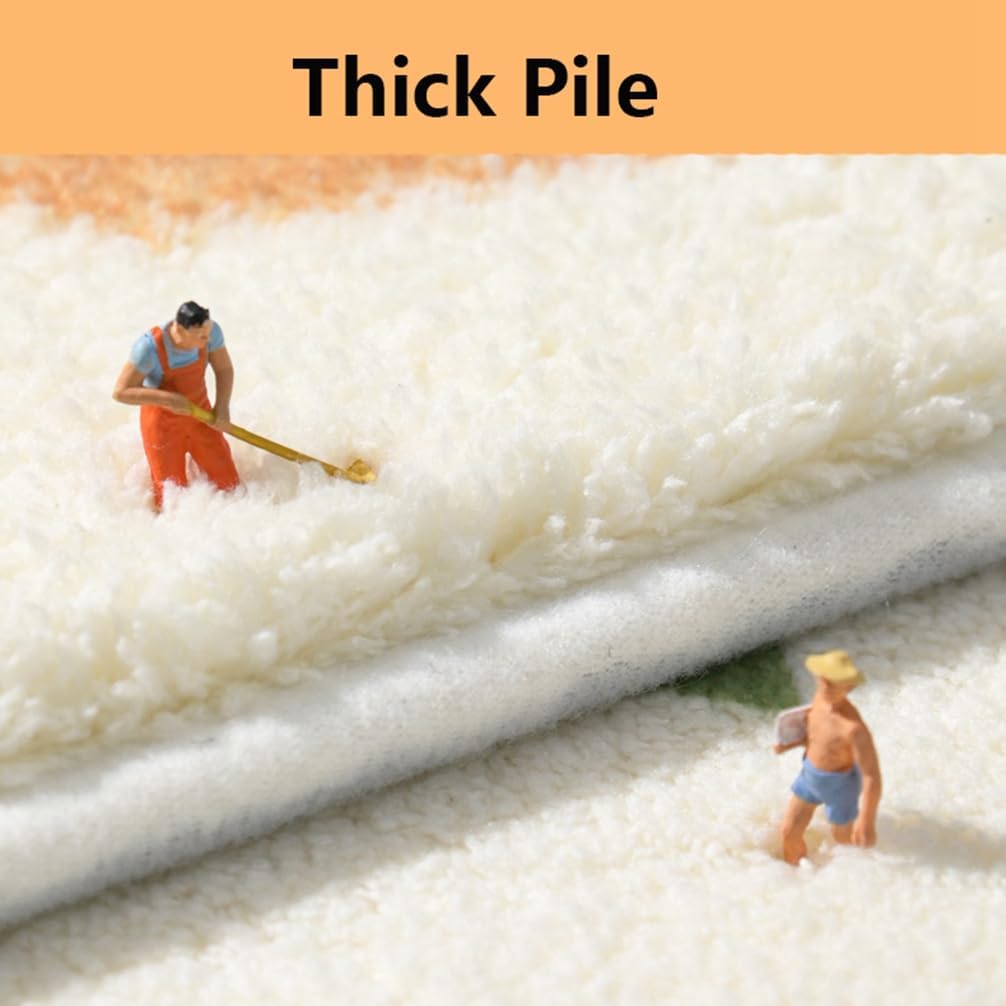 NIOKIT Cute Half Round Shower Door Mat,Semi Circle Microfiber Small Bathroom Rug,Ultra Soft Absorbent Non-Slip Foot Bath Mats Machine Washable Flower Indoor Outdoor Home Doormat(24" X 36",Type-5)