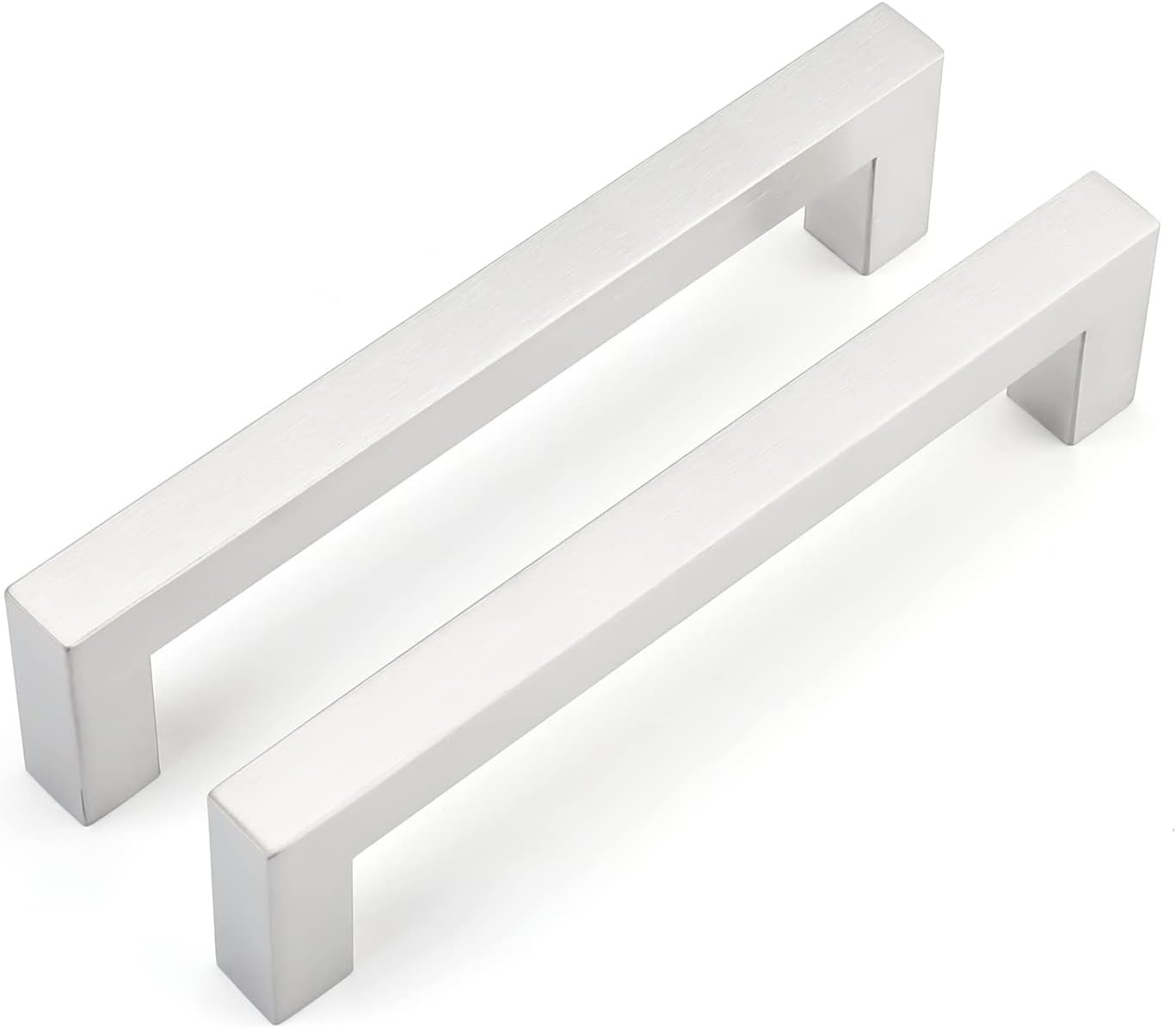 LONTAN 10 Pack Kitchen Door Handles Cupboard Door Handles 160mm Silver