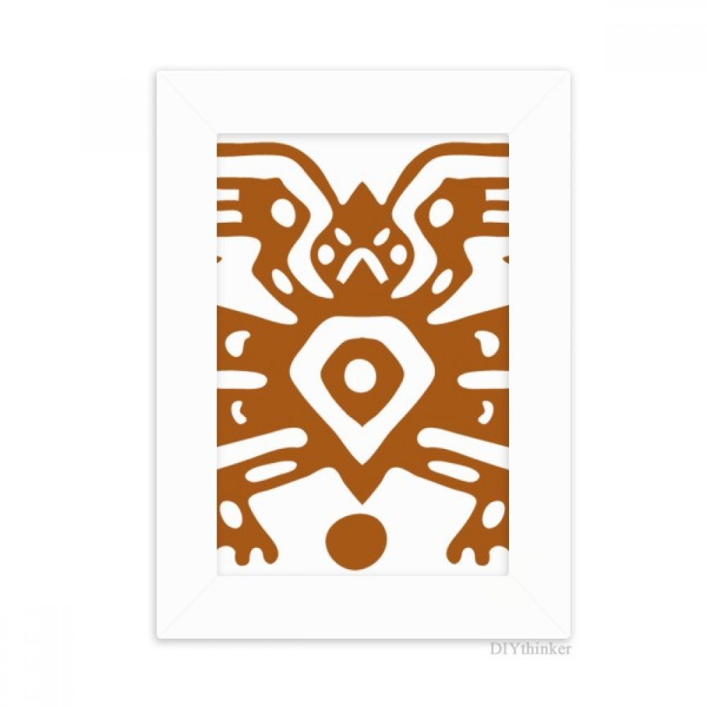 Cadre photo Mexique totems 12x17 cm pour bureau et décoration