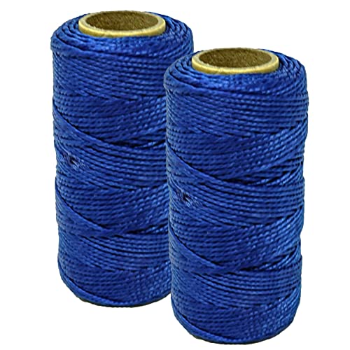 Dapetz ® 2 Pc Blue 70M Builders Building Nylon Brick Line Measuring Masonry Rope String Line | Abrasion and Alkali Resistant | Suitable for Building and Groundwork, Gardening etc.