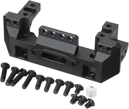 RC CNC Aluminum Front Bumper Mount Servo Winch Mount Bracket Stand Compatible with Traxxa TRX4 TRX-4 1/10 RC Crawler Car Upgrade Parts