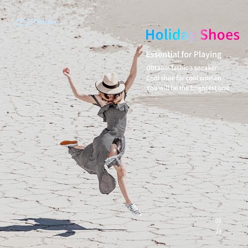 Image of Obtaom Women Canvas Mules Memory Foam Clipper Fashion Sneakers Comfortable Slip-On Mule Backless Holiday Shoes