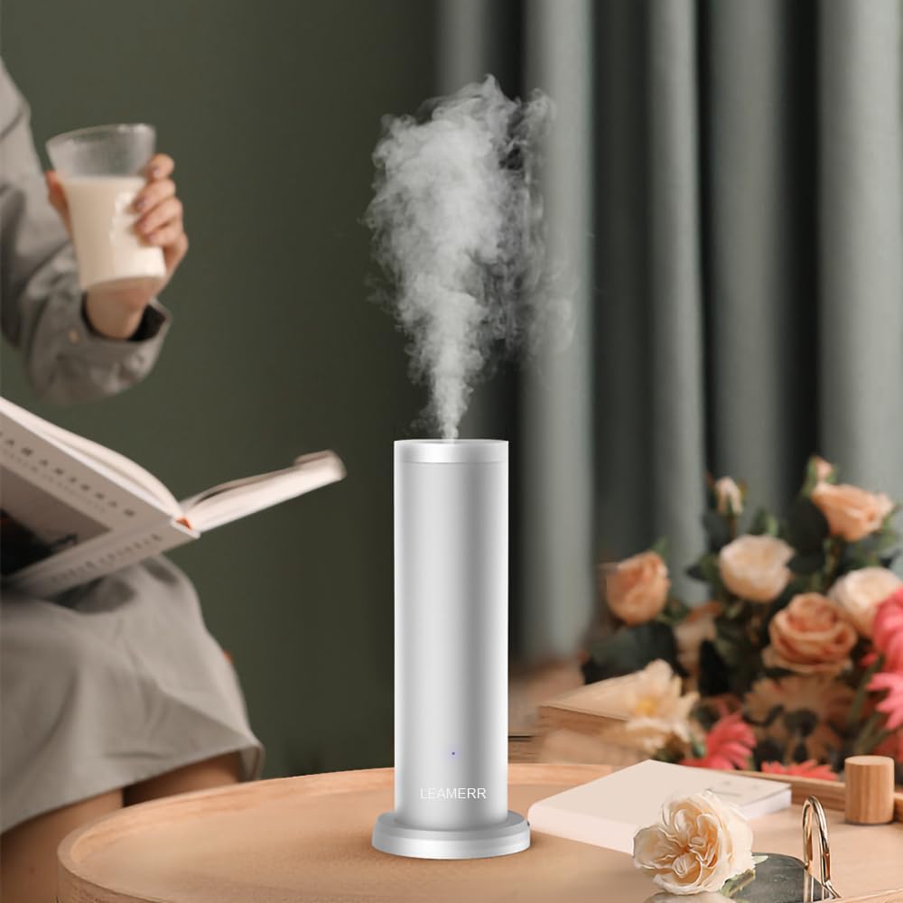 Máquina de aire inteligente para el hogar, difusor de aceites esenciales sin agua con Bluetooth/WiFi, para aceites, súper silencioso, tecnología de aire frío, difusor de aromaterapia para