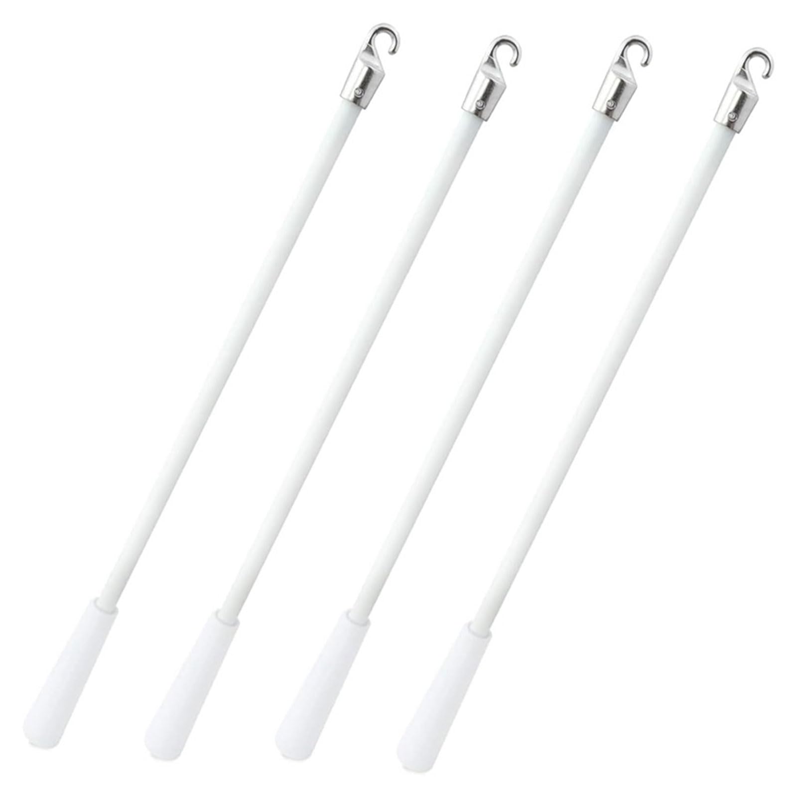 kmgfsd 43cm Fiberglass Blind Wand Rod Hook and Handles for Window Coverings Fiberglass Wand