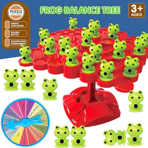 Image of Kidology Frog Balance Counting Toys | Cool Math Game For Kids Preschool Game | Educational Board Game Number Learning Toy, Fun Children'S Gift Kids Toy (Frog Balance Tree)