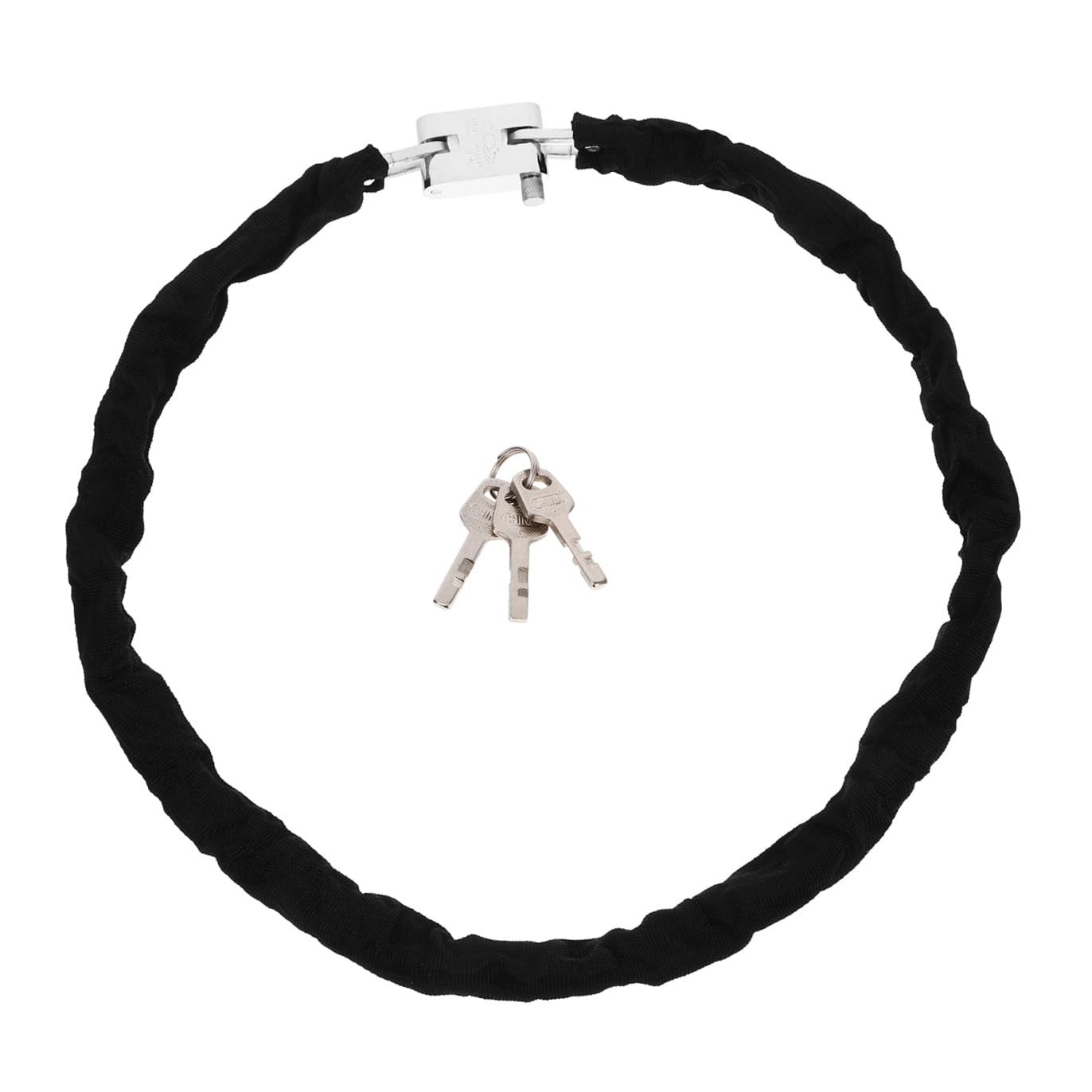 Lucchetto a Catena per Bicicletta Antifurto 120cm in Acciaio al Manganese | Nero, per Ruote e Motorbike, Uso Outdoor e Cycling, Leggero e Facile da Trasportare