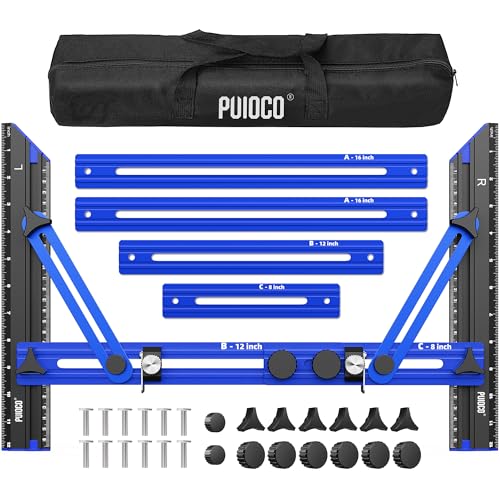 Stair Tread Template Tool, Stair Measuring Tool with Triangular Structure