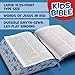 KJV Kids Bible, Royal Blue LeatherTouch, KJV Holy Bible, Red Letter, Presentation Page, Study Helps for Children, Full-Color Inserts and Maps, Easy-to-Read Bible MCM Type