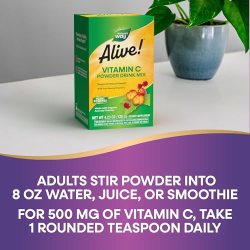 Nature's Way Alive! Vitamin C Powder Drink Mix, Immune Support*, 4.23 Oz - image 6