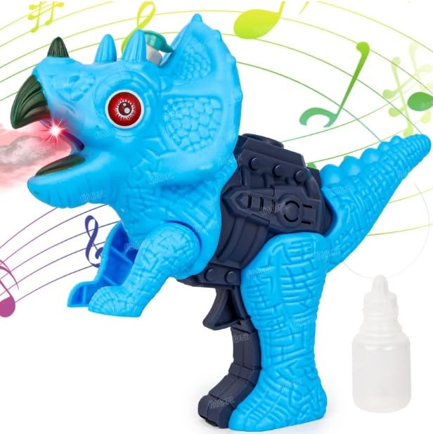 KARS Blue Mini Dinosaur Dino Toy Machine Gun with Spray Smoke Effect and Sound Feature | Spray Smoke Sound Toy Gift for Kids | Battery Operated Birthday Gift for Boys, Girls, Kids (Blue) (B0CP451135) Amazon Price History, Amazon Price Tracker