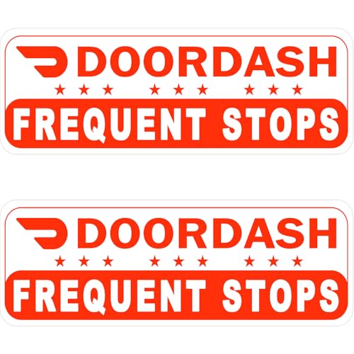 2 Pack Doordash Magnetic Sign for Car, Doordash Car Magnets
