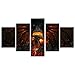 Produktbild Leyruk 5 Stück World of Warcraft Cataclysm Gemälde für Wohnzimmer Wohnkultur Leinwand Kunst Wand Poster (kein Rahmen) ungerahmt HD045 50 inch x30 inch