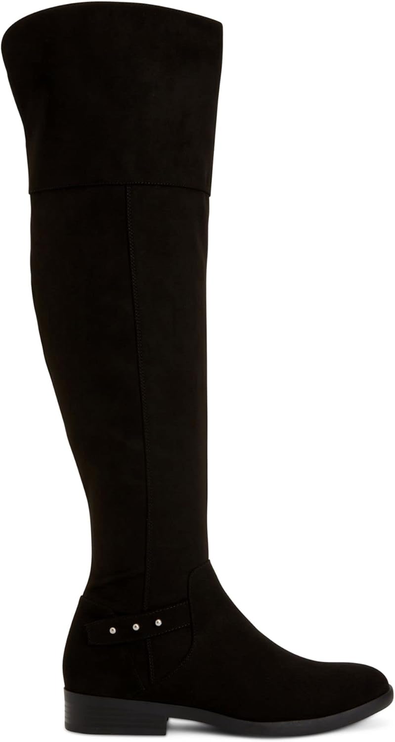 Style & Co. Womens Lessah Faux Suede Knee-High Boots Black 6.5 Medium (B,M) - Image 2