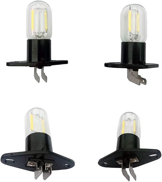 Led Z187 Microwave Bulb Vertical Right T170 Base 1.5w Equivalent 20w Refrigerator Filament Lamp Replacement for Galanz LG Samsung Sharp Siemens Whirlpool WB36X10303 WB36X10303