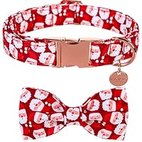 Weihnachts Hundehalsband Mit Fliege – Süßes Mode-Accessoire Für Kleine & Mittelgroße Hunde, Größe M