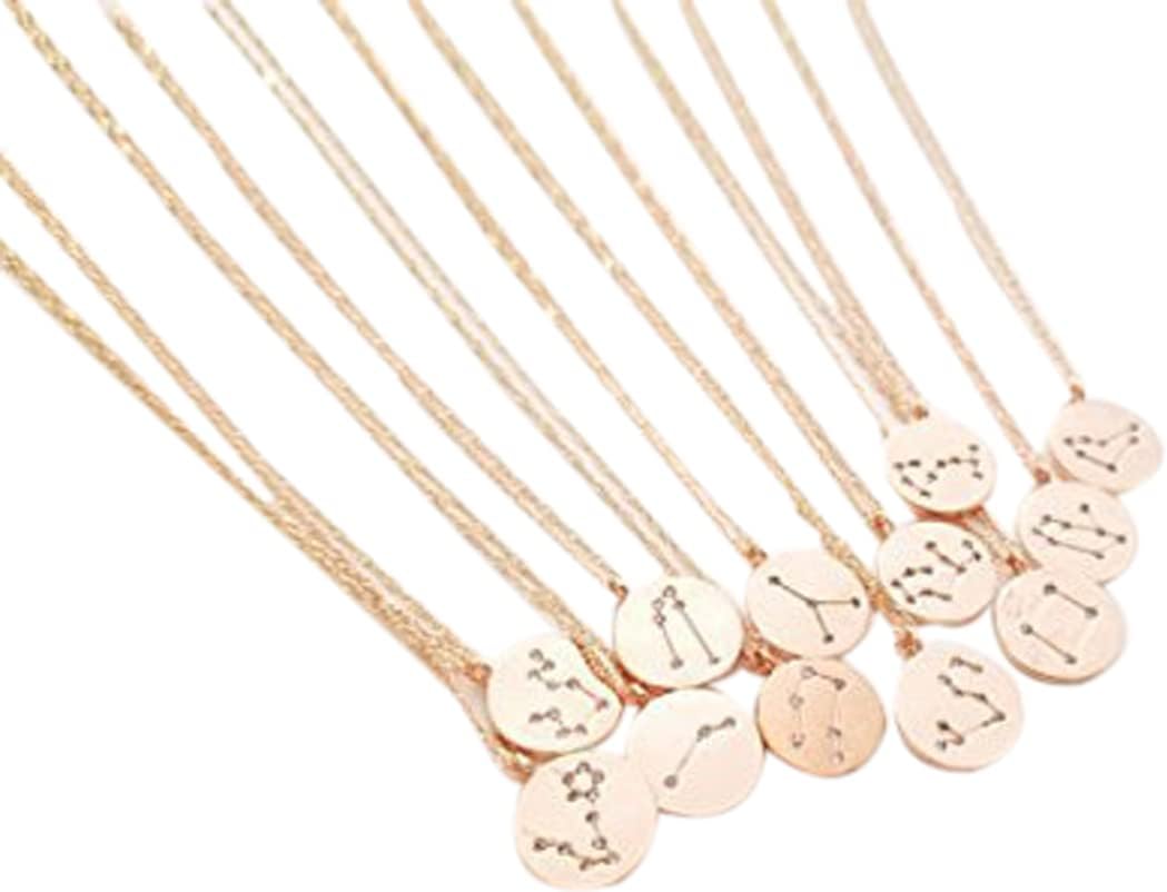 Aquarius,Pisces,Aries,Taurus,Gemini,Cancer,Leo,Virgo,Libra,Scorpio,Sagittarius,Capricorn/Zodiac Jewelry/Celestial Jewelry/Gift For Women/Rose Gold necklace/Birthday gift/Minimalist