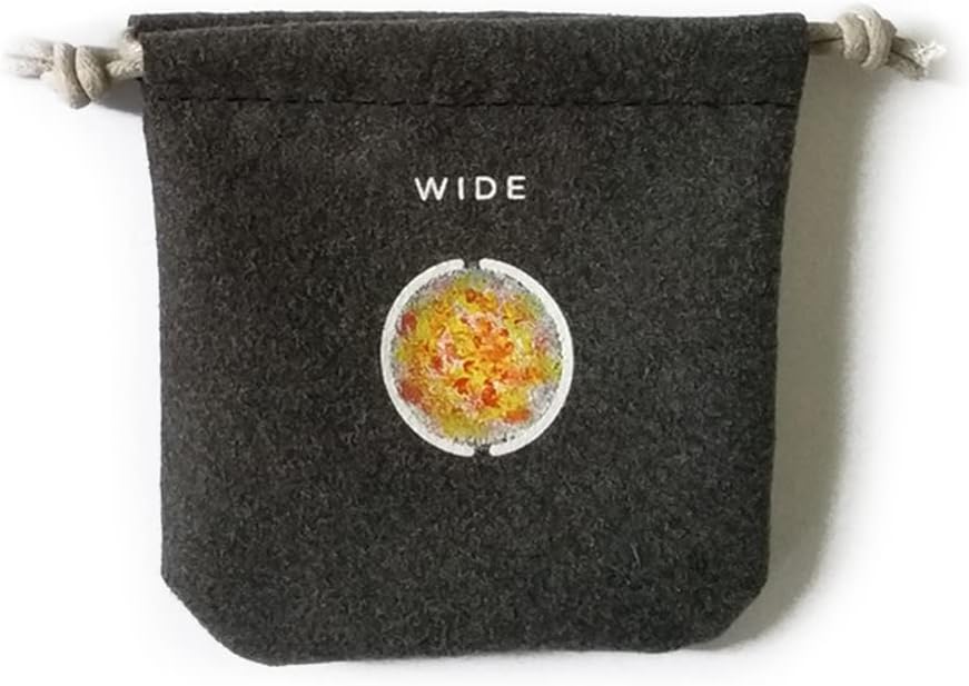 Thing Is - Mini Black Microfiber Drawstring Bag for Phone Lens, Jewelry Coins Pouch, Gift Ideas (Black/White Pattern)