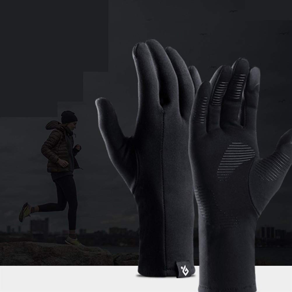 Guantes Guantes de invierno al aire libre Deportes de pantalla táctil caliente Se refiere a todos a prueba de viento, además de terciopelo Skid corriente ligera Guantes de equitación Senderismo