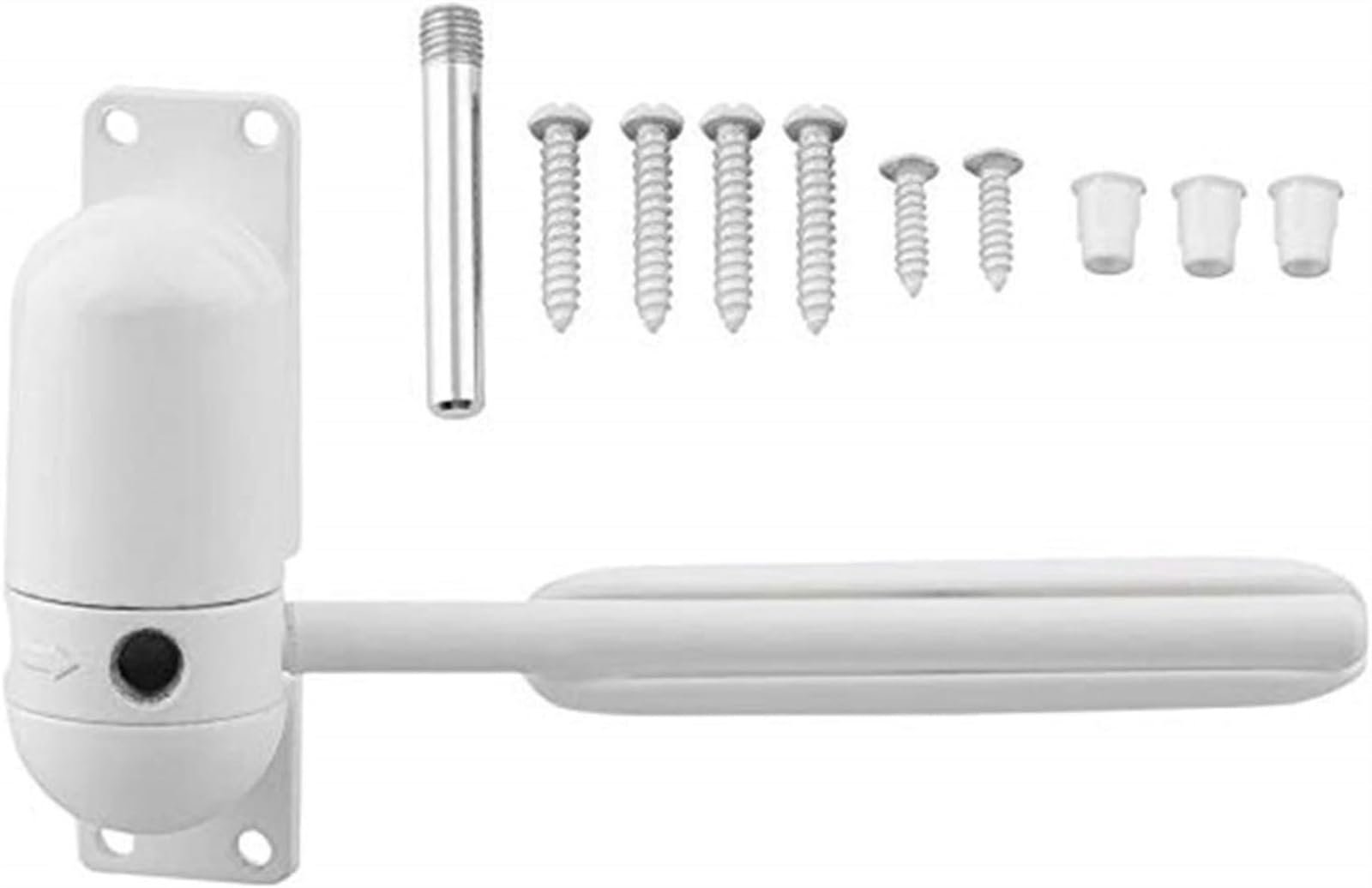 Ykmyxz Bianco Door Closer, Adjustable Surface Mounted Automatic Spring Closingdoor (Bianco)